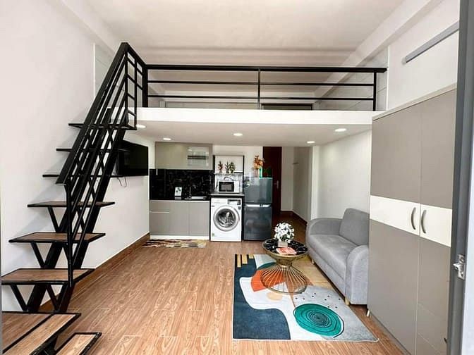 Hình ảnh Cho thuê Duplex Sang Trọng - Full NT Ban Công riêng gần SVĐ Phú Thọ
