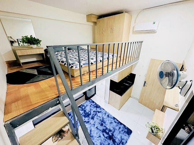 Hình ảnh Phòng Cho Thuê Gác Cao 1m7 - Full Nội Thất - Giờ Tự Do