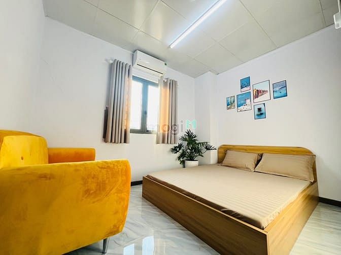 Hình ảnh Phòng cho sinh viên studio full nội thất cửa sổ lớn tách bếp Trung Sơn