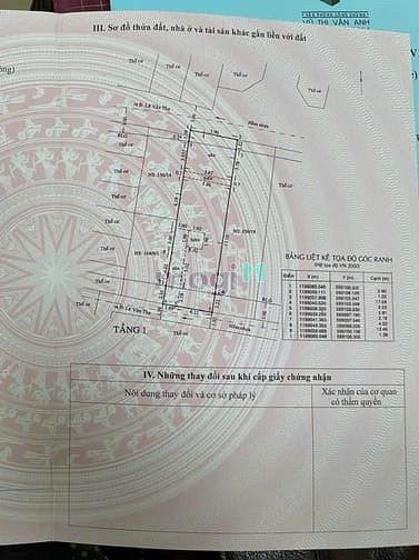 Hình ảnh Bán Đất Xây CHDV. Hẻm xe hơi 1 trục 20m ra Lê Văn Thọ