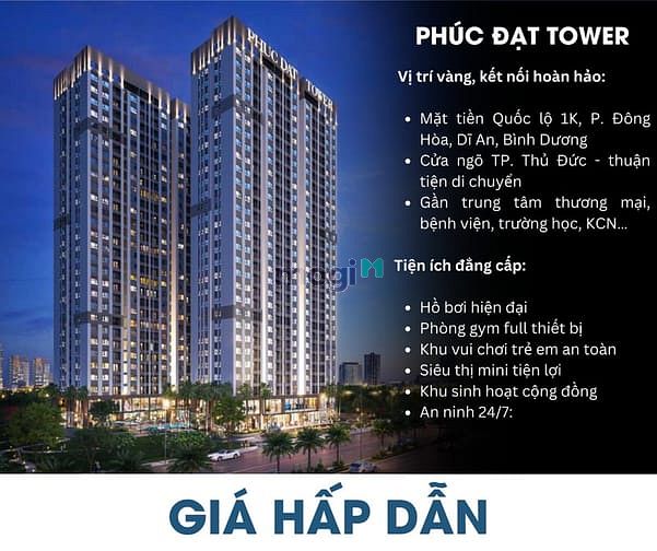 Hình ảnh Phúc Đạt Tower - Chốn an cư lý tưởng tại Dĩ An, Bình Dương