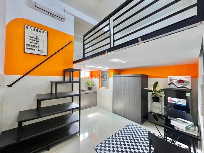 Hình ảnh Hệ thông gác studio full nội thất phòng rộng thoáng