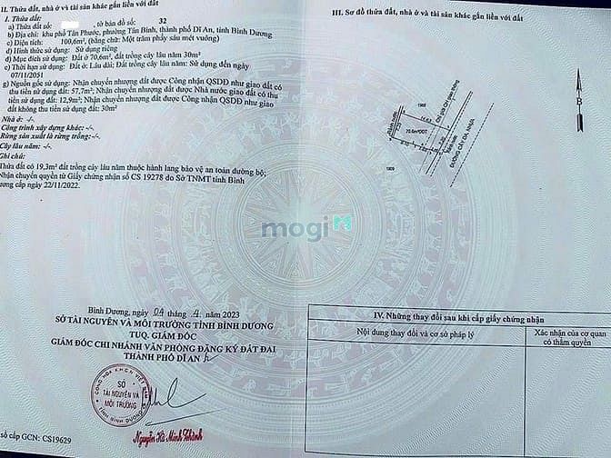 Hình ảnh Bán gấp đất mặt tiền kinh doanh đường Cây Da - Tân Bình Dĩ An ngang 7,