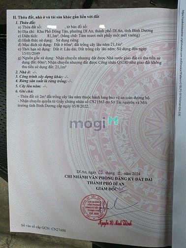 Hình ảnh Bán lô Đất đối diện Cơm niêu Hoàng Vân ngã 3 Ông Xã, Dĩ AN, BD