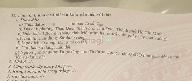 Hình ảnh Bán đất thổ cư hẻm 76 Quốc Hương, Thảo Điền Quận Quận 2 ngang 7mnở hậu