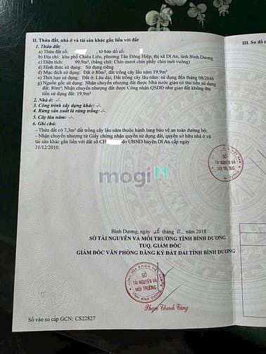 Hình ảnh Bán Đất sổ riêng Tặng Luôn Nhà Cấp 4.gần ngã tư chiêu liêu, dĩ an BD