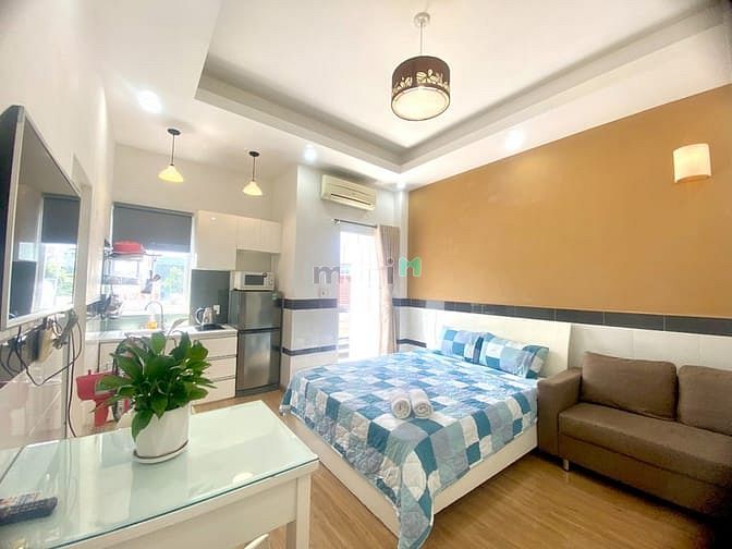 Hình ảnh Studio ban công, Ntcb cầu nguyễn văn cừ, cầu kênh xáng, Lotte.