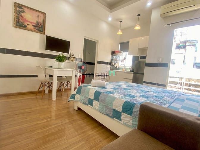 Hình ảnh Studio ban công, Ntcb cầu nguyễn văn cừ, cầu kênh xáng, Lotte.