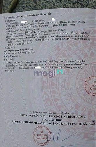 Hình ảnh Bán Lô đất gần cụm trường học cấp 1,2,3 Bình An, Dĩ An, BD