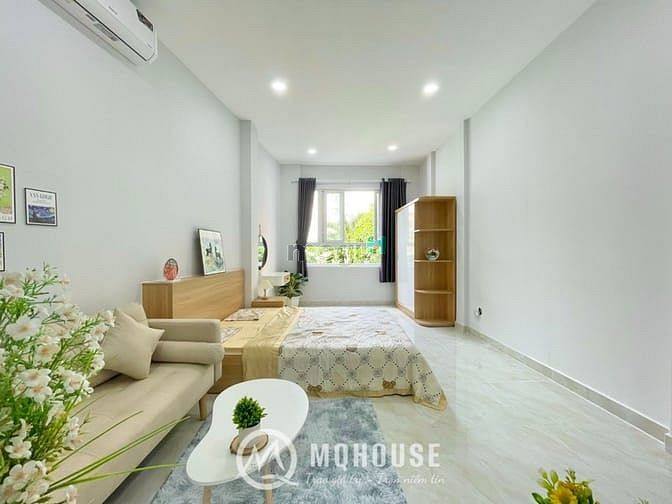 Hình ảnh 1PN tách bếp, studio cửa sổ trời máy giặt riêng, full NT mới 100%
