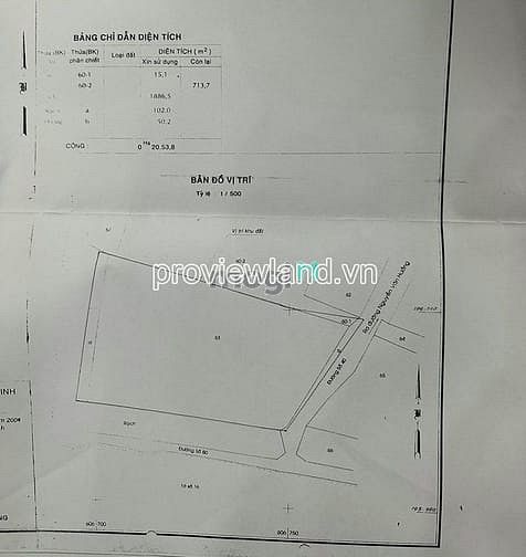 Hình ảnh Cho thuê lô đất mt đường 61 Thảo Điền, gần Tropic Garden, DT 2000m2
