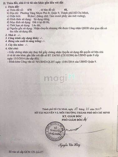 Hình ảnh Bán đất thổ cư hẻm 261 đường đình phong phú P tăng nhơn phú B.Q9