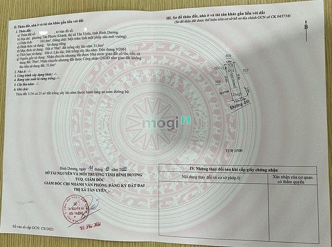 Hình ảnh Bán lô đất Tại Tân Phước Khánh Tân Uyên Bình Dương.