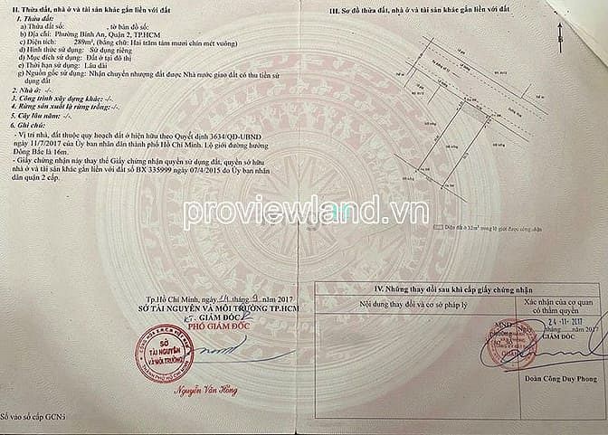 Hình ảnh Bán đất Trần Não Quận 2, đối diện khu 220 Trần Não, 10x29m đất