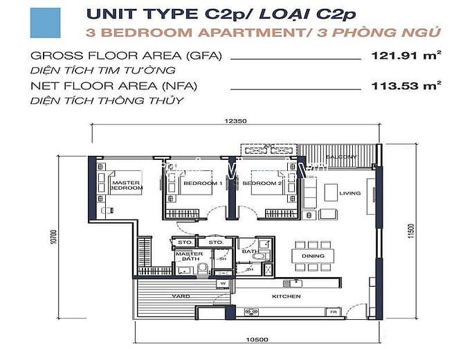 Hình ảnh Cho thuê Trang Chủ MB66.COM / Đăng Ký Tặng 66K Q2 Frasers, view sông, 112m2 dt, 3PN-2WC, giá tốt
