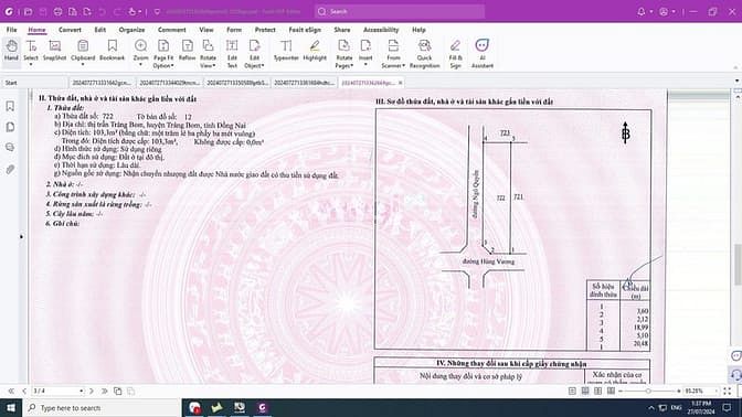 Hình ảnh bán đất 2 mặt tiền, thị trấn trảng bom, tỉnh đồng nai