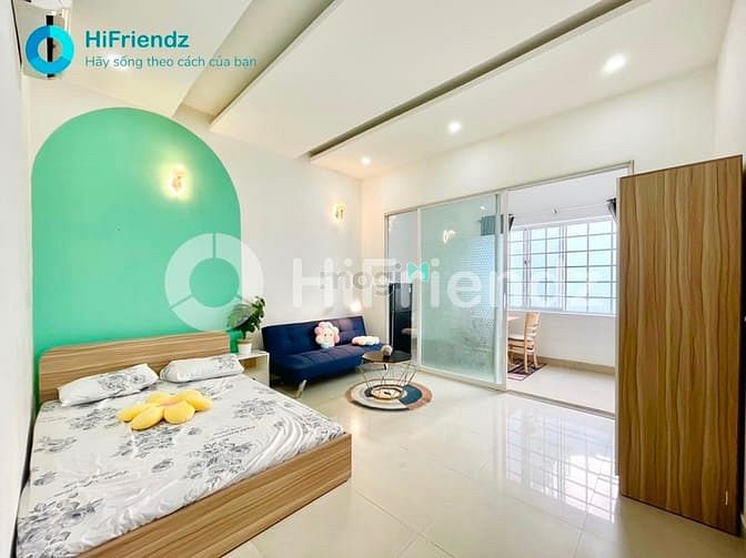 Hình ảnh Studio 1 phòng ngủ tách bếp ban công, tách bếp, thang máy