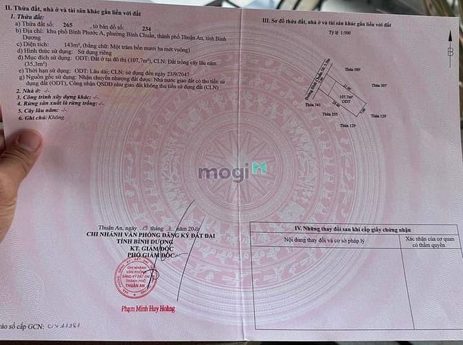 Hình ảnh Bán lô đất ngang 7x20 phường bình chuẩn, thuận an, bình dương