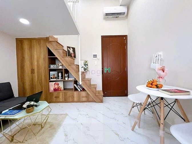 Hình ảnh Cho thuê căn gác cao, full nội thất, rộng 32m2, gần Lotte Mart, TDTU