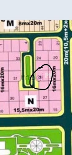Hình ảnh Cần bán gấp nền N26- KDC Huy Hoàng TML DT 218 m2 Chỉ 270 triệu/m2