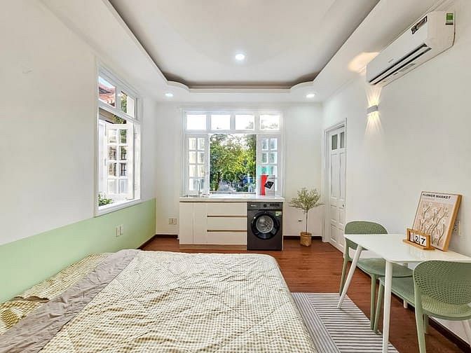 Hình ảnh Cho thuê Mb6623 nạp rút nhanh chóng Studio cửa sổ thoáng - KDC yên tĩnh view sông