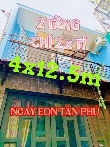 Hình ảnh ✨Nhà 2 Tầng, (4*12.5M) - Gần Aeon Tân Phú, 2.85 Tỷ✨