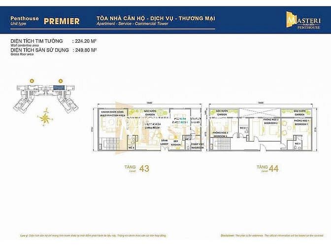 Hình ảnh Bán Penthouse tại Masteri Thảo Điền, view sông, 265m2 đất, 3PN