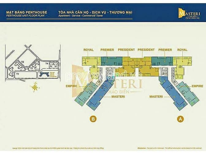 Hình ảnh Bán Penthouse tại Masteri Thảo Điền, view sông, 265m2 đất, 3PN
