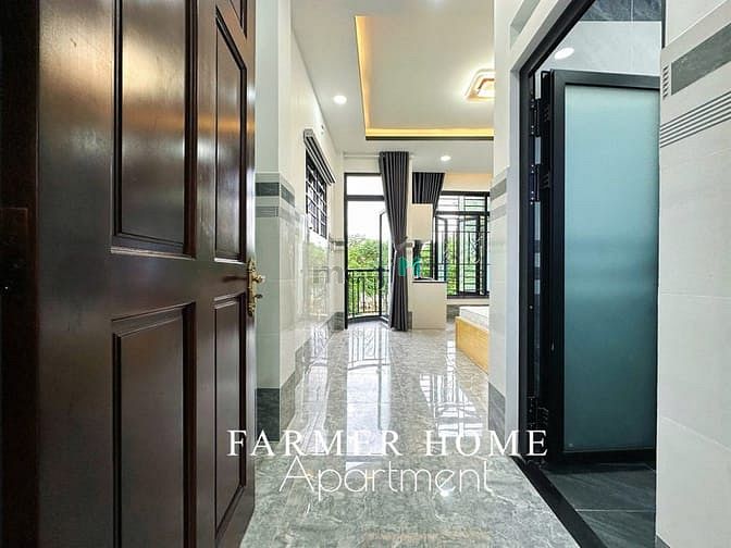 Hình ảnh Căn Hộ Dịch Vụ - Dạng Studio - Ban Công - Full Nội Thất - Ban Công