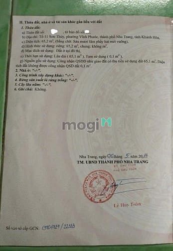 Hình ảnh VP37 Bán đất tặng nhà cấp 4 đường 5m gần chợ Sơn Thủy khu Ngô Đến
