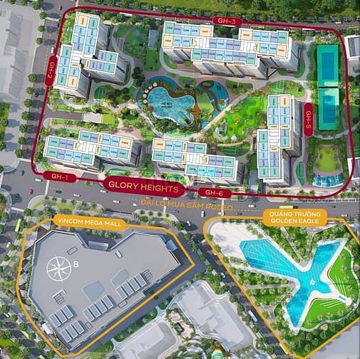 Hình ảnh Căn 2 PN+1 Vị trí đẹp nhất Glory Heights giá chỉ 1 tỷ 971