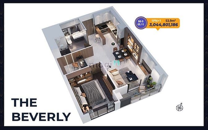 Hình ảnh 🔥Căn 1PN+1 RẺ nhất trong tháng 9 - The Beverly giá chỉ 3tỷ044🔥