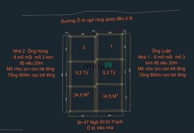 Hình ảnh 🍀🍀🍀 Chính chủ bán gấp căn nhà 4,5 tầng, thiết kế hợp lý tại Di Trạc