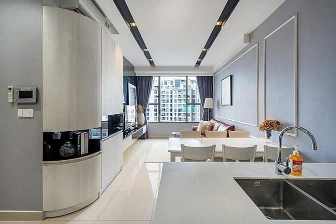 Hình ảnh Cho thuê chung cư cao cấp 74m2 2pn2wc - Full nội thất