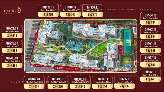 Hình ảnh Cập nhật bảng giá 23/09/2024 - Glory Heights giá chỉ từ 2 tỷ 051