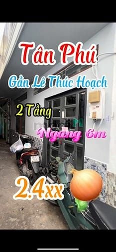 Hình ảnh 2.4x Tỷ, Gần Lê Thúc Hoạch - Tân Phú, 2 Tầng, Ngang 6m