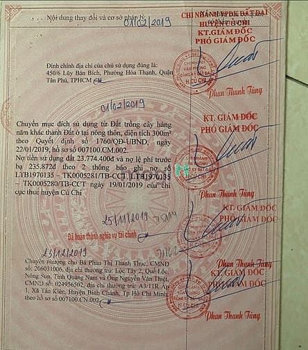 Hình ảnh Bán miếng đất ở đường Số 693, xã Thái Mỹ, huyện Củ Chi, TPHCM.