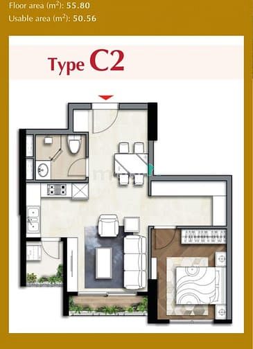 Hình ảnh Giá chỉ 4,7ty - Ascentia - 1PN - 55m2