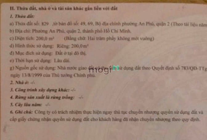 Hình ảnh Bán đất biệt thự 10x20 an Phú Q.2 giá 36 tỷ