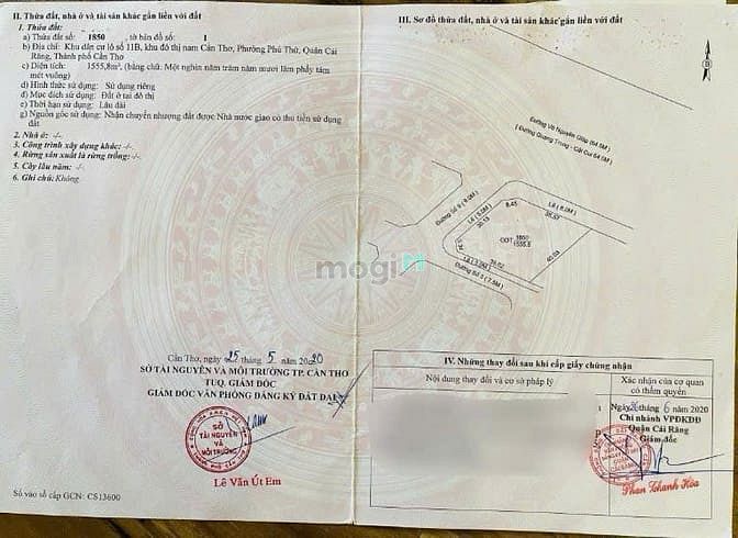 Hình ảnh Đất lớn 3 mặt tiền Võ Nguyên Giáp, Q.Cái Răng, Cần Thơ; 1556m2, 99 tỷ