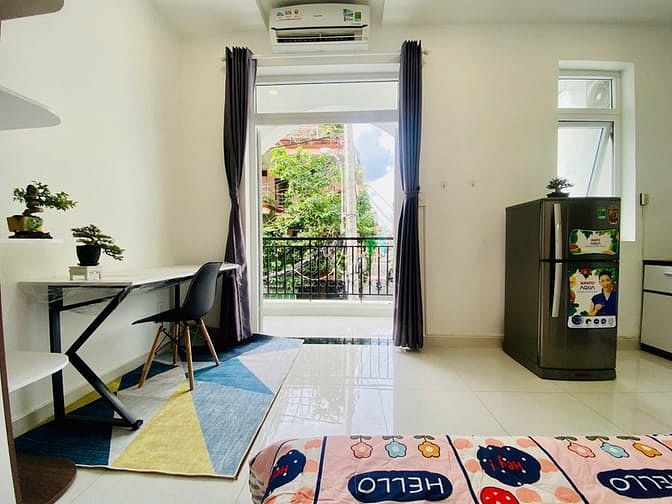 Hình ảnh Mb6623 nạp rút nhanh chóng ban công cửa sổ thoáng mát, Full nội thất thất ở Tân Bình