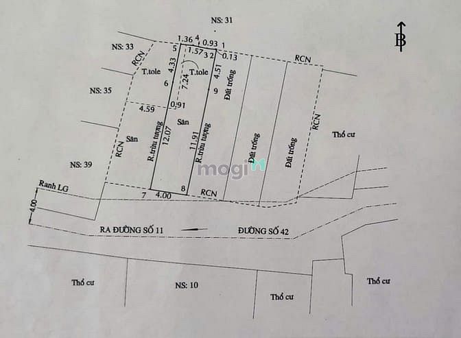 Hình ảnh Bán lô đất thổ cư mặt tiền 1 đường 42 P. Bình Trưng Tây Quận 2 Giá Tốt