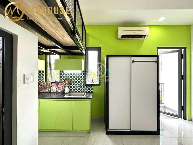 Hình ảnh Mb6623 nạp rút nhanh chóng cho thuê có gác ban công máy giặt riêng gần AEON, KCN Tân Bình