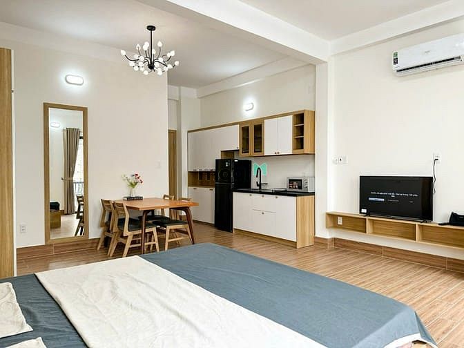 Hình ảnh Mb6623 nạp rút nhanh chóng Studio 2 cửa sổ lớn, Full nội thất mới ngay ngã tư Bảy Hiền