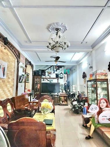 Hình ảnh nhà 4 tầng hẻm xe tải đường ba vân