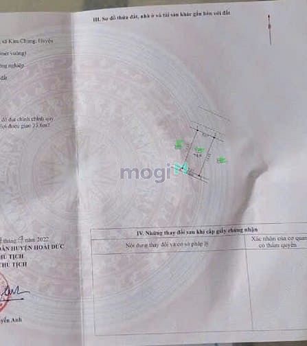 Hình ảnh ĐẤT 74,4m phân lô , vỉa hè - oto tránh - Kim Chung - H,Đức
