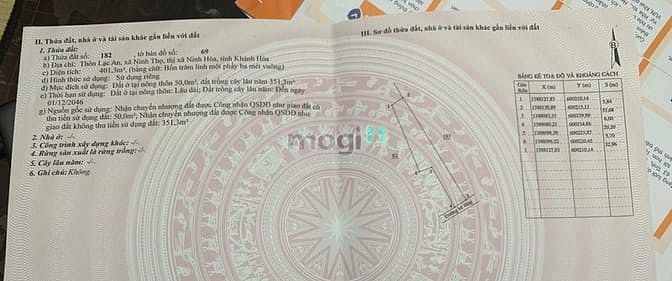 Hình ảnh Gia đình cần bán lô đất thôn Lạc An, Ninh Thọ, Ninh Hòa, Khánh Hòa