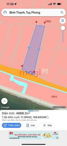 Hình ảnh - Bình thuận: cắt lỗ 4888m2 đất mặt tiền biển đồi.