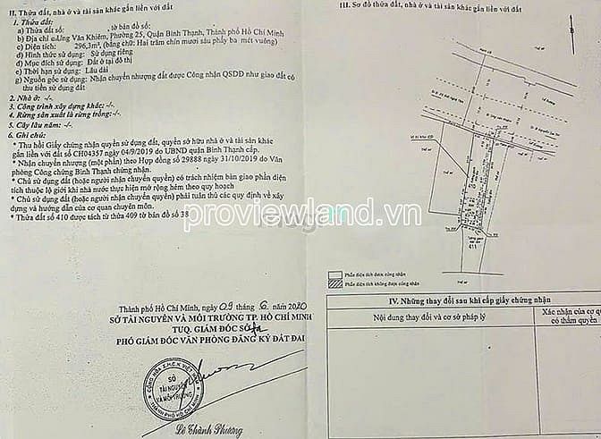 Hình ảnh Bán đất đường Ung Văn Khiêm, Bình Thạnh, 8x37m đất, khu xây cao tầng