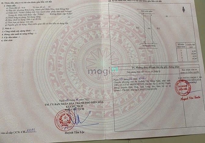 Hình ảnh Bán đất bửu long khu TDC đã có sổ hồng cầm tay, giá chỉ 3,45 tỷ !